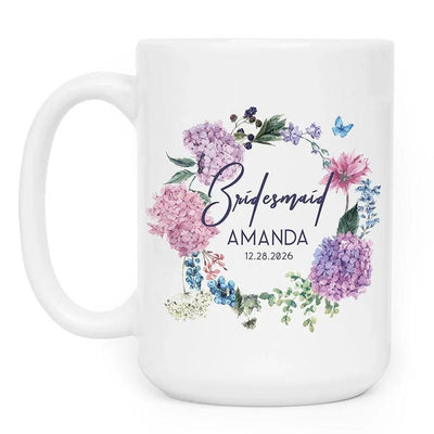 Custom Bridesmaid Mug, Bride Team Mug - GiftShire