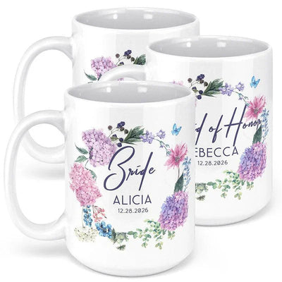Custom Bridesmaid Mug, Bride Team Mug - GiftShire