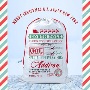 Custom Canvas Santa Sack - GiftShire