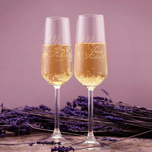 Custom Champagne Flute for Wedding - GiftShire