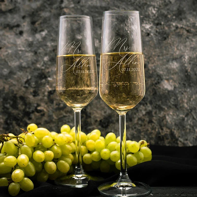 Custom Champagne Flute for Wedding - GiftShire