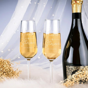 Custom Champagne Flute for Wedding - GiftShire