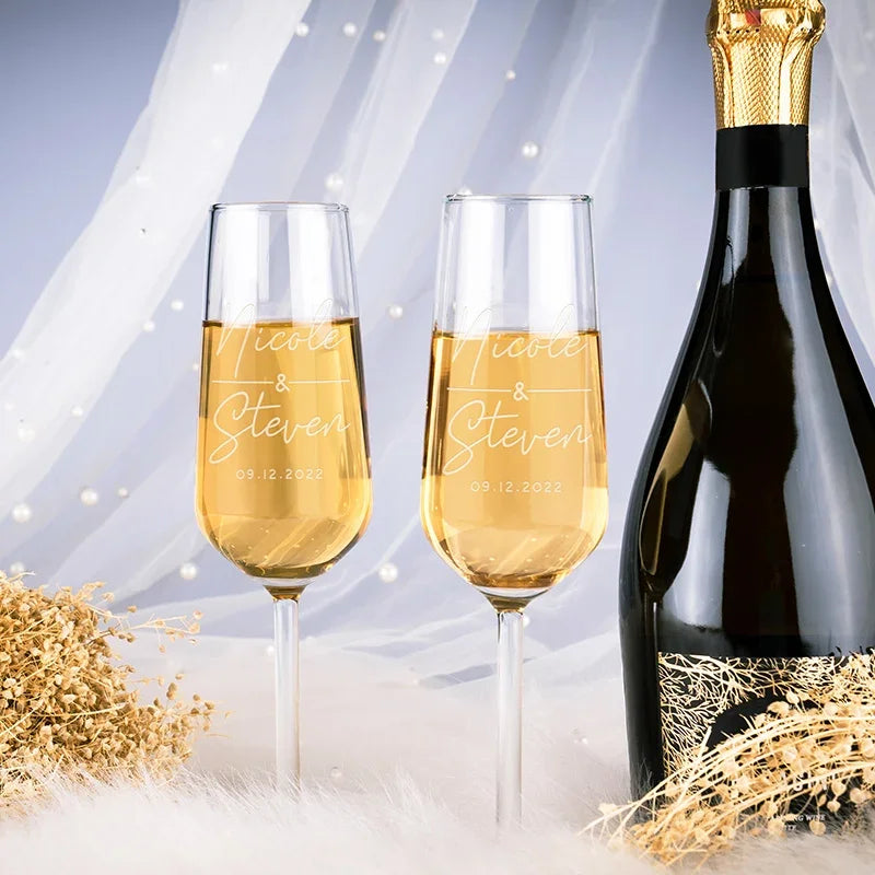 Custom Champagne Flute for Wedding - GiftShire