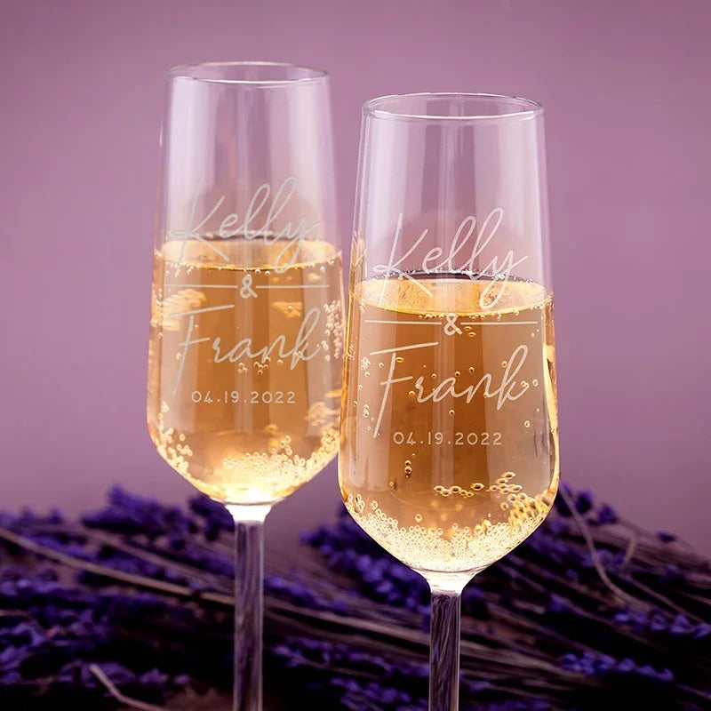 Custom Champagne Flute for Wedding - GiftShire