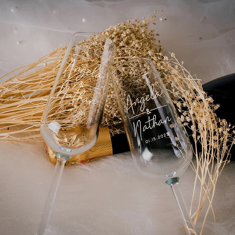 Custom Champagne Flute for Wedding - GiftShire