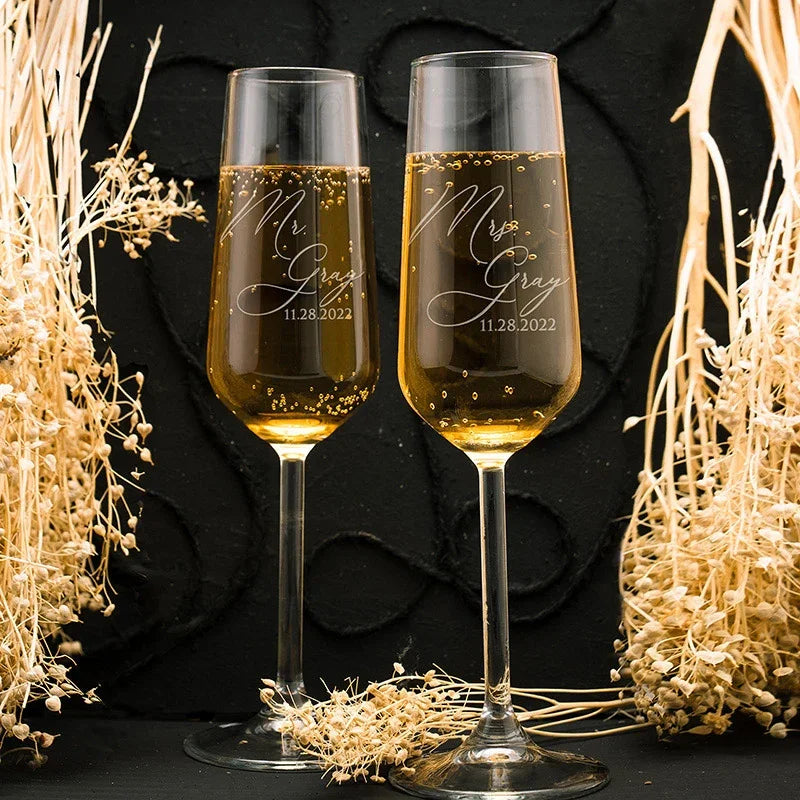 Custom Champagne Flute for Wedding - GiftShire