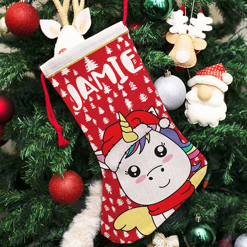 Custom Christmas Stockings with Holiday Figures - GiftShire