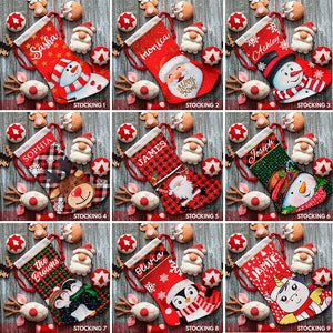 Custom Christmas Stockings with Holiday Figures - GiftShire