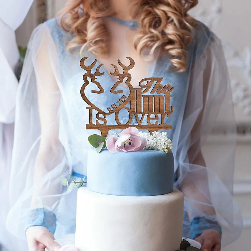 Custom Couple Cake Topper, Gift for Wedding - GiftShire