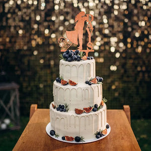Custom Couple Cake Topper, Gift for Wedding - GiftShire