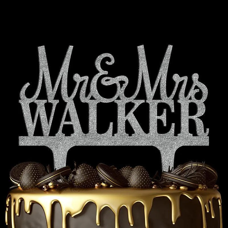 Custom Couple Cake Topper, Gift for Wedding - GiftShire