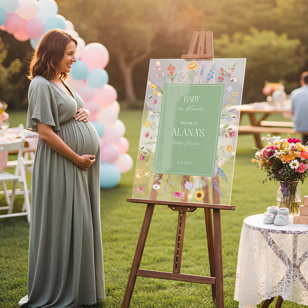 Personalized Baby Shower Welcome Sign