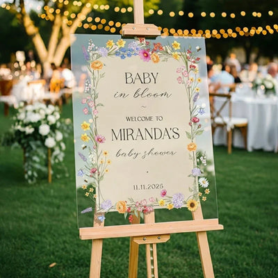 Personalized Baby Shower Welcome Sign