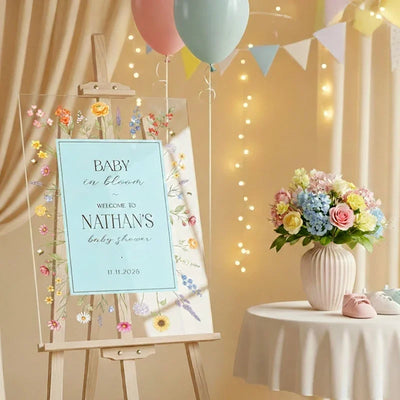 Personalized Baby Shower Welcome Sign