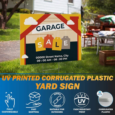 Custom Double-Sided Yard Sign for Business, & Events