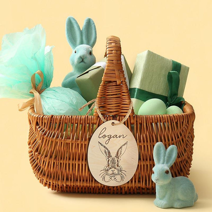 Custom Easter Bunny Name Tag - GiftShire