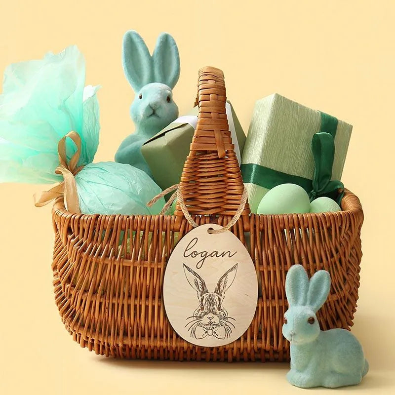 Custom Easter Bunny Name Tag - GiftShire
