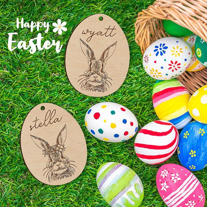 Custom Easter Bunny Name Tag - GiftShire