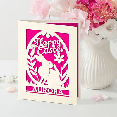 Custom Engraved Easter Letter - Colorful Gift Card