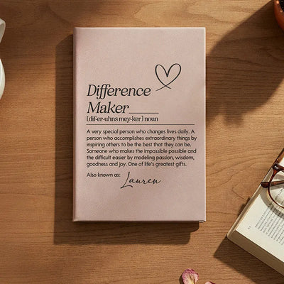 Custom Engraved Journal Inspiration for Difference Makers