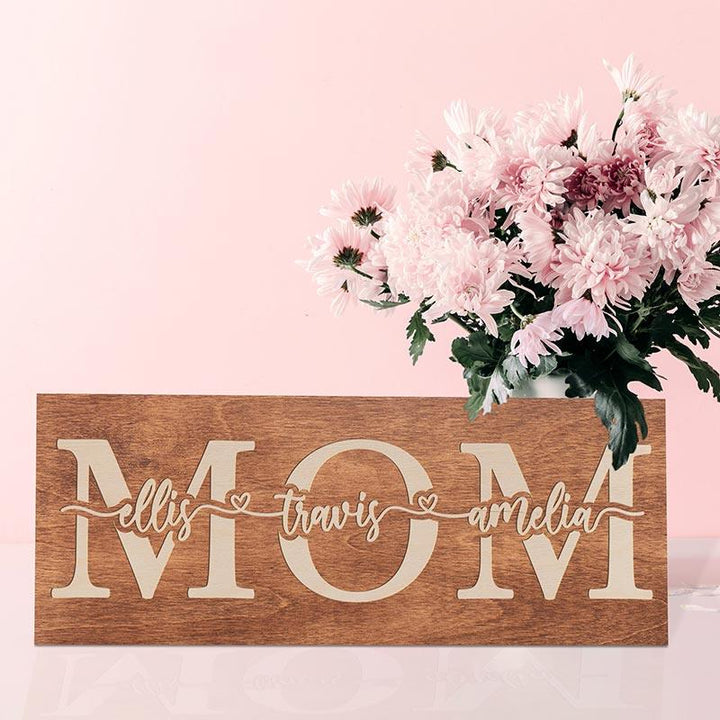 Custom Engraved Mom Sign - GiftShire