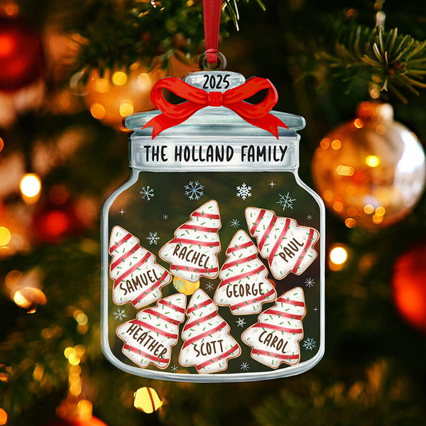 Custom Family Acrylic Ornaments – Cookie Jar Christmas Tree Ornaments