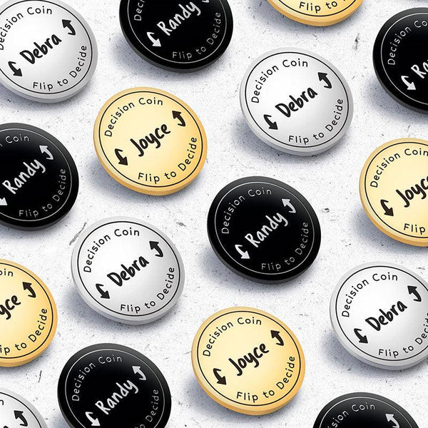 Custom Flip Decide Coin - GiftShire