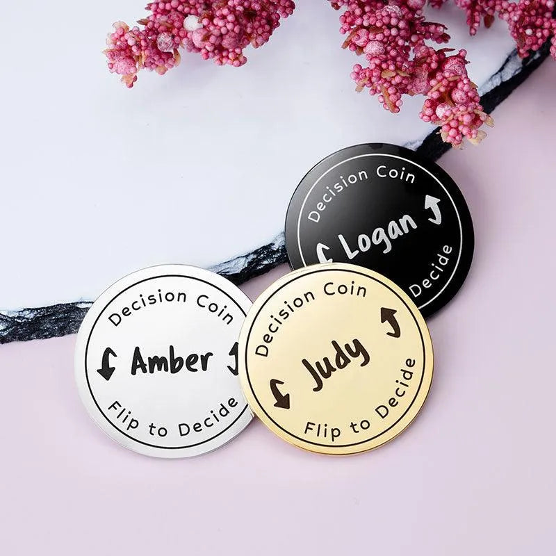 Custom Flip Decide Coin - GiftShire