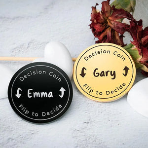 Custom Flip Decide Coin - GiftShire