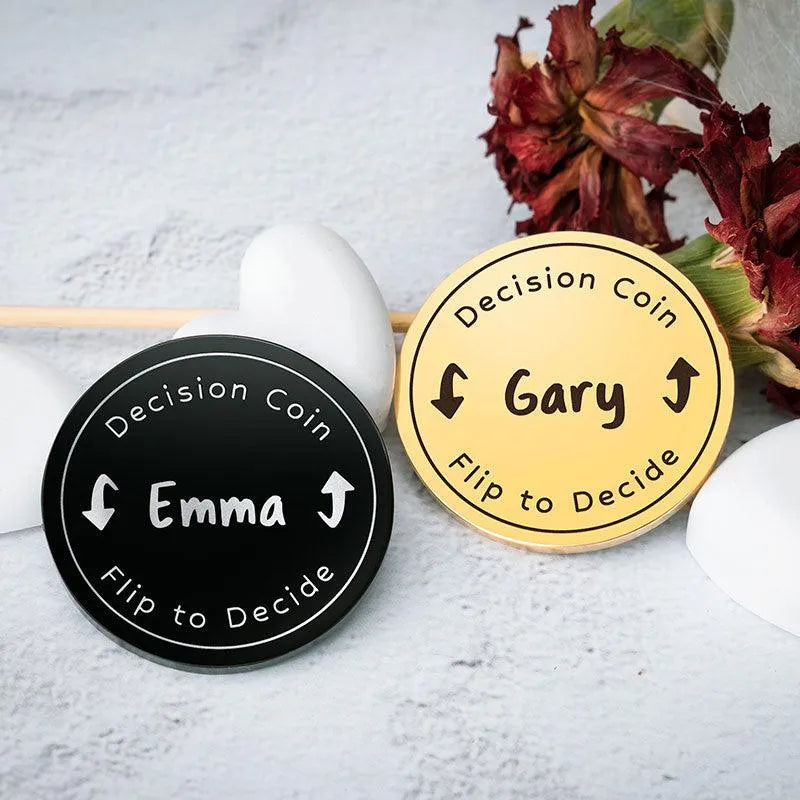 Custom Flip Decide Coin - GiftShire