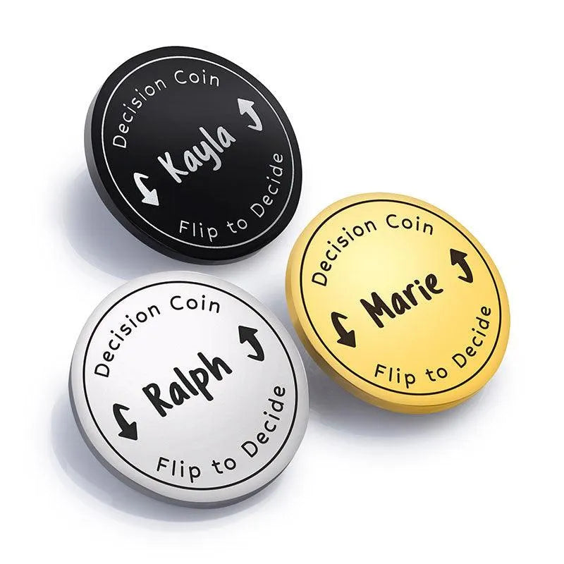 Custom Flip Decide Coin - GiftShire