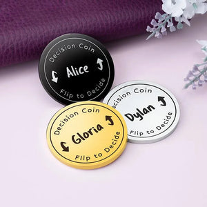 Custom Flip Decide Coin - GiftShire
