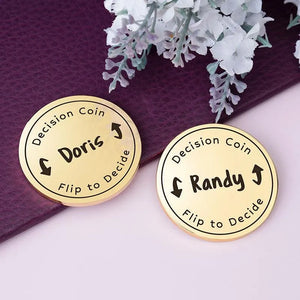 Custom Flip Decide Coin - GiftShire