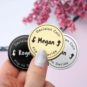 Custom Flip Decide Coin - GiftShire