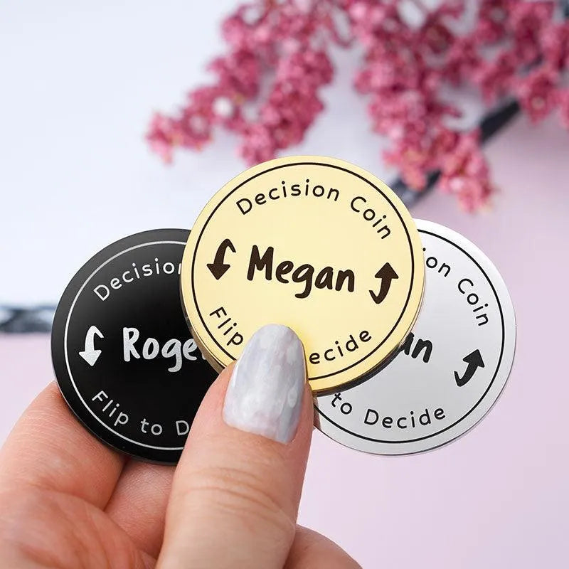Custom Flip Decide Coin - GiftShire