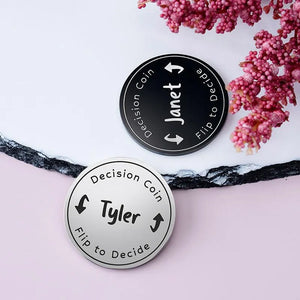 Custom Flip Decide Coin - GiftShire