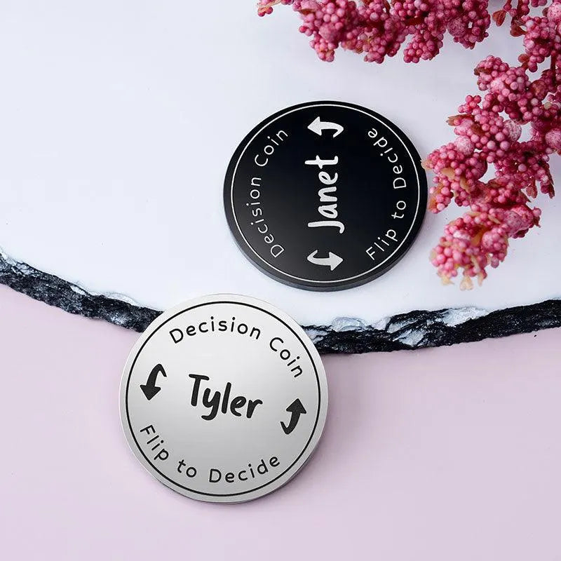 Custom Flip Decide Coin - GiftShire