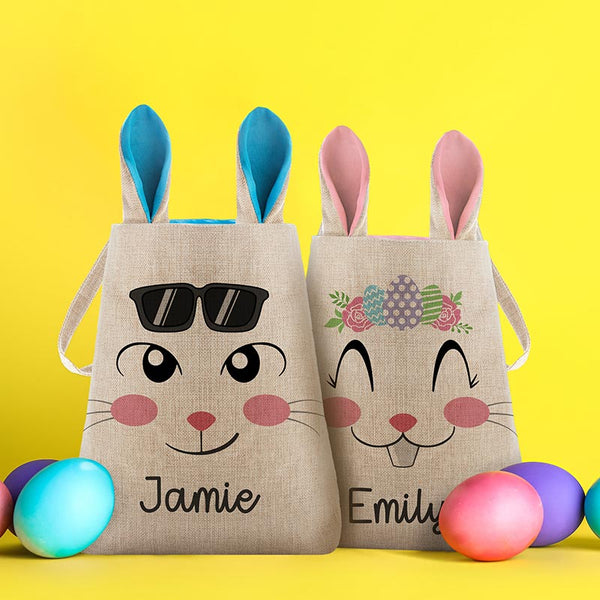 Custom Funny Bunny Easter Bag