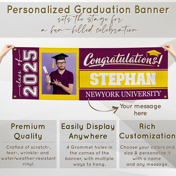 Custom Graduation Banner - GiftShire