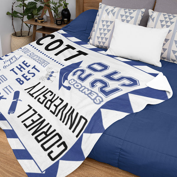 Custom Graduation Blanket - GiftShire