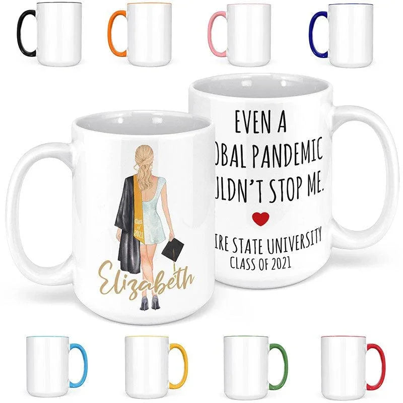 Custom Graduation Clipart Mug, Gift for Graduation - GiftShire