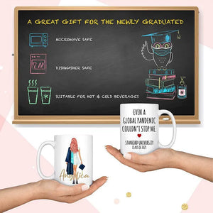 Custom Graduation Clipart Mug, Gift for Graduation - GiftShire