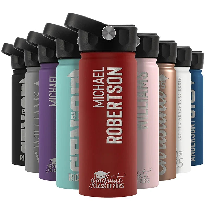 Custom Graduation Water Bottle - GiftShire