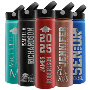 Custom Graduation Water Bottle - GiftShire