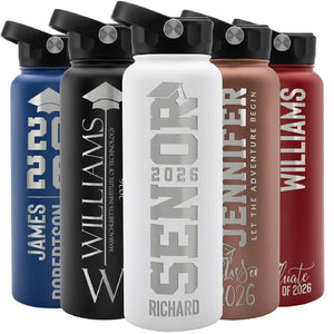 Custom Graduation Water Bottle - GiftShire
