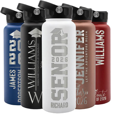 Custom Graduation Water Bottle - GiftShire