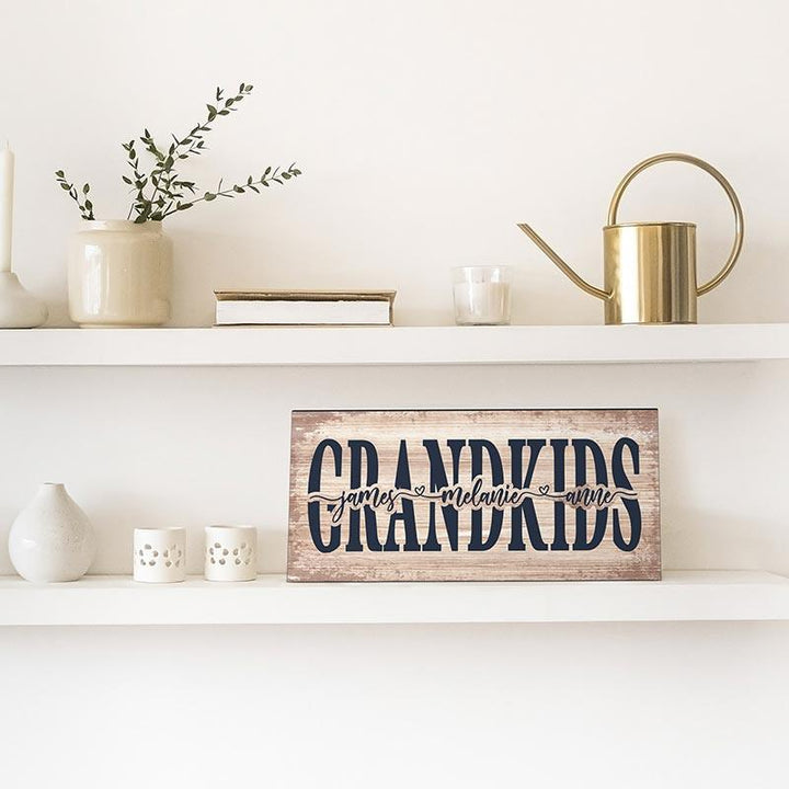 Custom Grandkids Sign - GiftShire