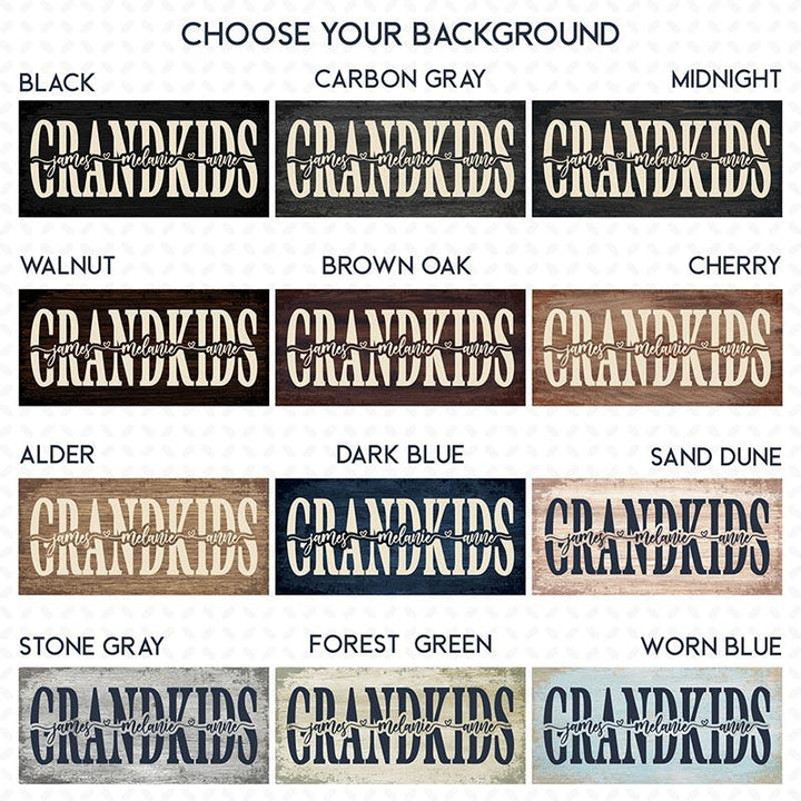 Custom Grandkids Sign - GiftShire