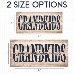Custom Grandkids Sign - GiftShire