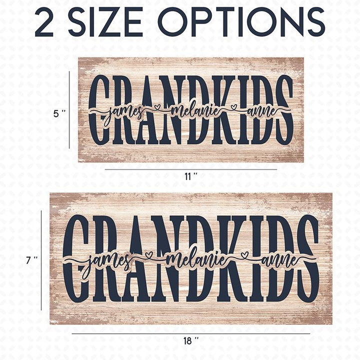 Custom Grandkids Sign - GiftShire